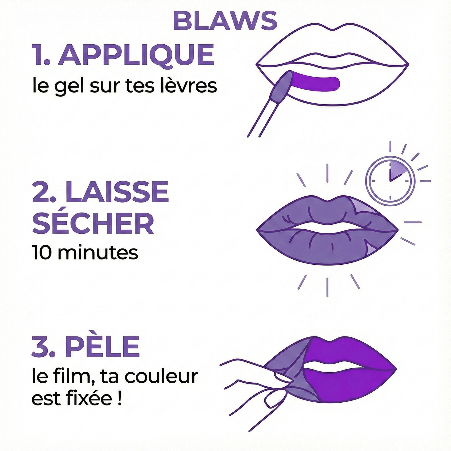 BLAWS Lip Stain Peel-Off Longue Tenue